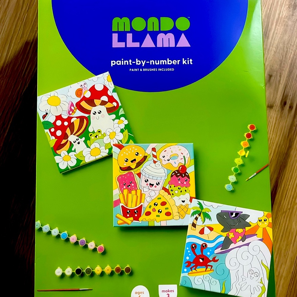 Paint-by-Number Canvas Boards from Mondo Llama
